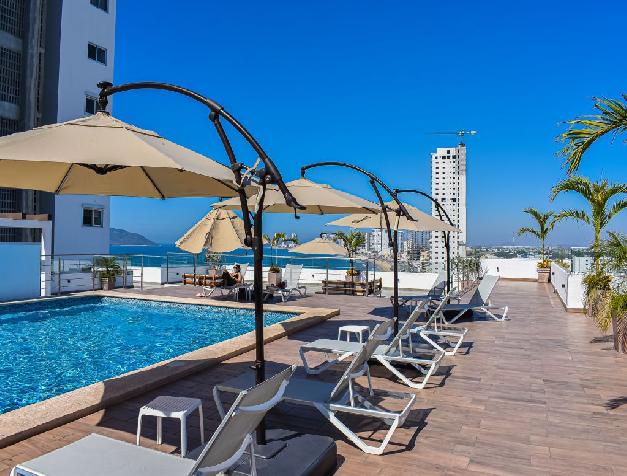 Condominio con vista frontal en Torre Alba 